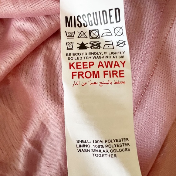 Missguided Pink Plaid Flutter Sleeve SteamPunk Grunge Barbie Skater Dress Size 8 - Picture 12 of 13